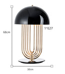 Axyaa Black Desk Lamp Modern Nordic Reading Light E27 Living Room Bedroom Decor