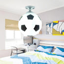 Axya LED Soccer Ball Ceiling Light for Boys Room Lighting