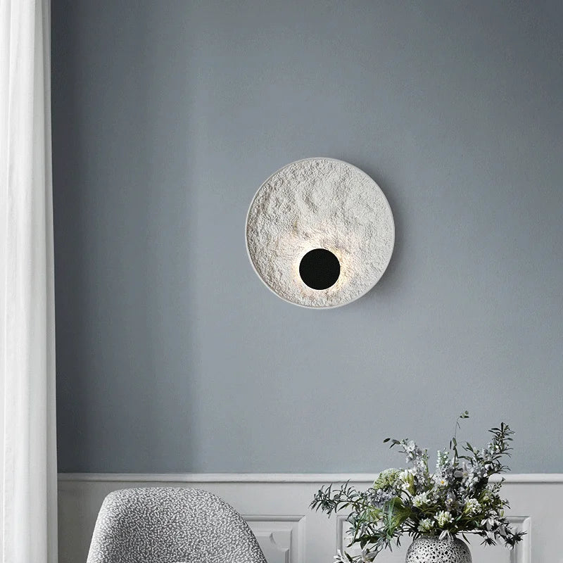 Axyaa Nordic Loft Circle Wall Lamps for Indoor Lighting Fixtures