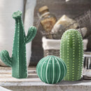 Axya 2024 Ceramic Cactus Aesthetic Green Ornaments for Home Décor