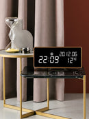 Axya Wooden LED Alarm Clock Multifunction Digital Desktop Clock by Axya