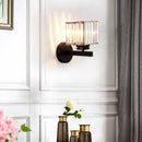 Axyaa Crystal Square Wall Lamp for Home Decor