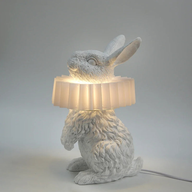 Axyaa Nordic Rabbit Scarf Table Lamp for Modern Living Room Decor