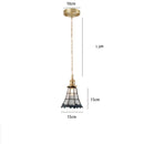 Axyaa Copper LED Glass Pendant Lamp Nordic Modern Style Dining Bedroom Light
