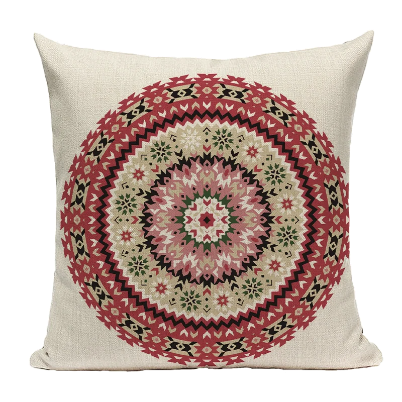 Bohemian Linen Cushion Cover 45x45 for Sofa - Axyaa Brand Home Decor