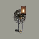 Axyaa Vintage Gear Chain Wall Sconce for Home and Restaurant Aesthetic