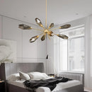 Axya Modern Glass Living Room Chandelier