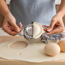 Axyaa Stainless Steel Jiaozi Maker & Dough Presser for Kitchen Cooking