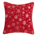 Axyaa Snowflake Flocked Cushion Cover 40x40 50x50