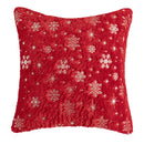 Axyaa Snowflake Flocked Cushion Cover 40x40 50x50