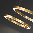Axyaa Golden Ring LED Chandelier for Living Room Kitchen Dining Room Lighting