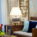 Axyaa Ceramic Copper Table Lamp: New Chinese Style for Living Room and Bedroom Decor