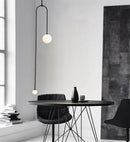 Nordic Gold Pendant Light by Axyaa – Modern Glass Ball Hanging Lamp