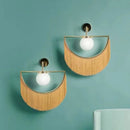 Axyaa Tassel Glass Ball Wall Lamp - Pink Nordic Design for Living Room Lighting
