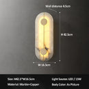 Axyaa Scandinavian Minimalist 15W Warm White LED Marble Wall Lamp