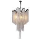 Axyaa Tassel Pendant Aluminum Chain Chandelier for Living Room Kitchen