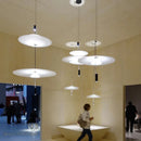 Axya Minimalist LED Pendant Light for Modern Living, Dining, Kitchen - White Chandelier