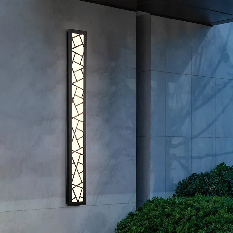 LED Tall Wall Lamp IP65 Aluminum Light Outdoor Garden Sconce by Axyaa