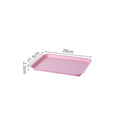 Axyaa Nordic Plastic Serving Tray: Rectangular Kitchen Dinnerware & Organizer