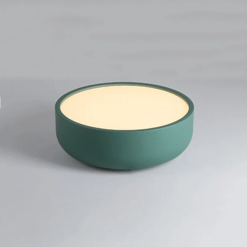 Axyaa Nordic Makaron Round Ceiling Light for Bedroom Living Room Bathroom