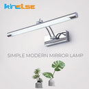 Axyaa LED Bathroom Wall Lamp Switch Waterproof Stainless Steel Mirror Sconce