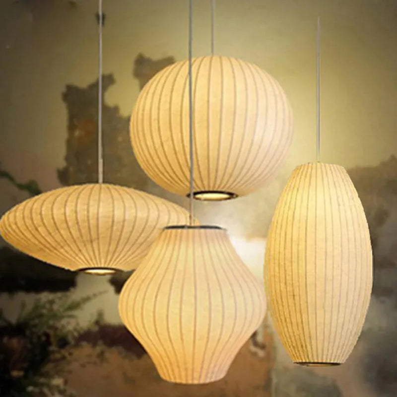 Axyaa Japanese Chandelier Staircase Dining Hall Bar Pendant Lamp