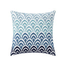 Axyaa Blue Floral Geometric Embroidery Pillow Cover 45x45cm for Cozy Living Room