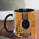 Axyaa Violin Piano Guitar Mug: 11oz Ceramic Music Lover Gift Cup