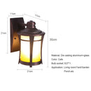 Axyaa Glass Outdoor Wall Light for Garden, Yard, Balcony & Corridor