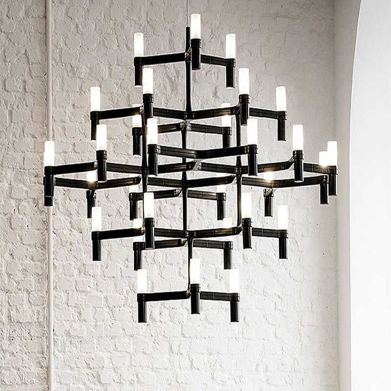 Axyaa Luxury Villa Chandelier Gold Silver Pendant Lighting