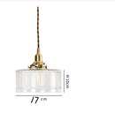 Axyaa Copper LED Pendant Lights | Japanese Style Glass Ball Vintage Hanging Lamp