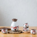 Axya Japanese Fortune Cat Ceramic Sake Cup Set