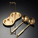 Axyaa Stainless Steel Kitchen Colander Ladle Skimmer Strainer Utensils