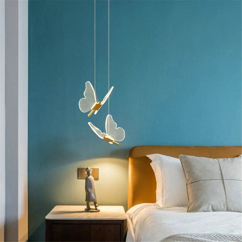Axyaa Nordic Butterfly Acrylic LED Pendant Light - Modern Luxury Home Decor