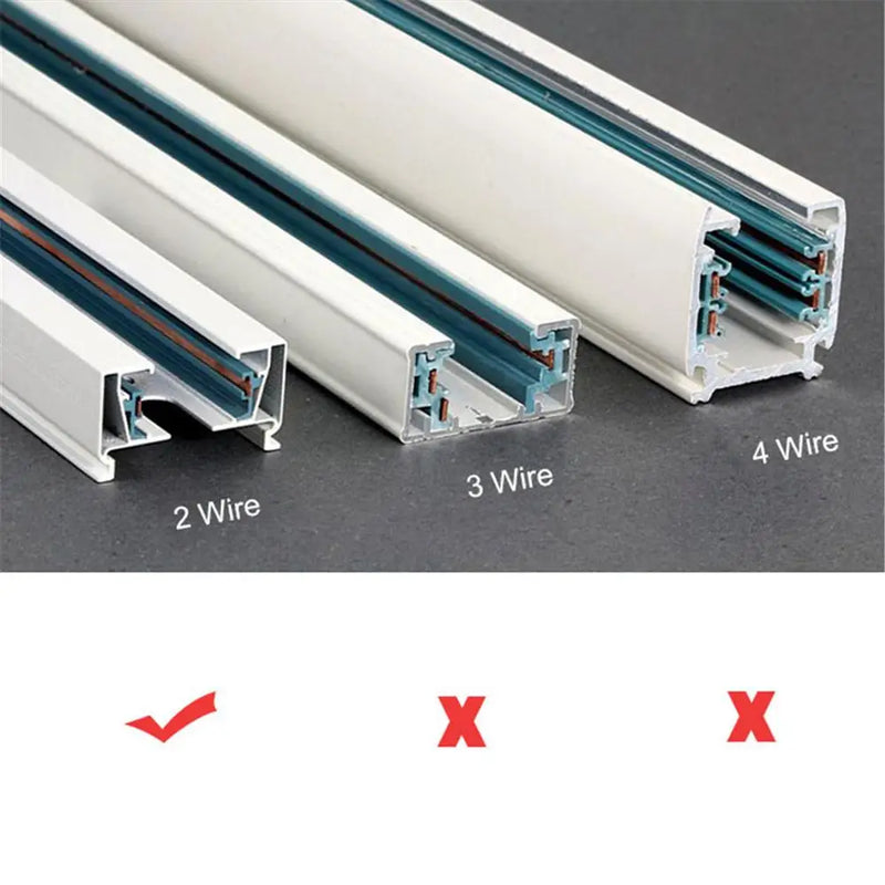 Axyaa Line I L T Connector Power Extension Cable for 2-Wire Black White Track Base Lighting
