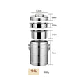 Axyaa Stainless Steel Insulated Lunch Box | Large Capacity Thermal Food Container