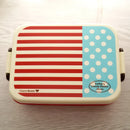 Axyaa Navy Style 1 Layer Bento Box 670ml, Japanese Microwave Lunch Container