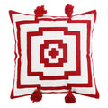 Axyaa Floral Embroidery Pillow Cover 45x45cm Soft Cozy Home Decor