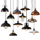 Axyaa Retro Dome Iron Pendant Light for Home Restaurant Decor