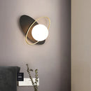 Axya Gold Glass LED Wall Lamp for Modern Living, Bedroom, Bathroom, Restaurant, and Indoor Decor