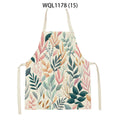 Tropical Jungle Print Kitchen Apron, Axyaa Plant Leaves Chef Bib for Kids Men Women