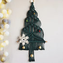 Axyaa Macrame Christmas Tree Boho Wall Hanging Tapestry - Handwoven Bohemian Decor