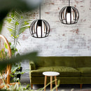 Axyaa Watermelon Cage Pendant Light: Industrial Retro Hanging Fixture for Home and Restaurant