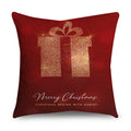 Axyaa Christmas Polyester Cushion Cover - Tree Gifts Print - Xmas Home Decor