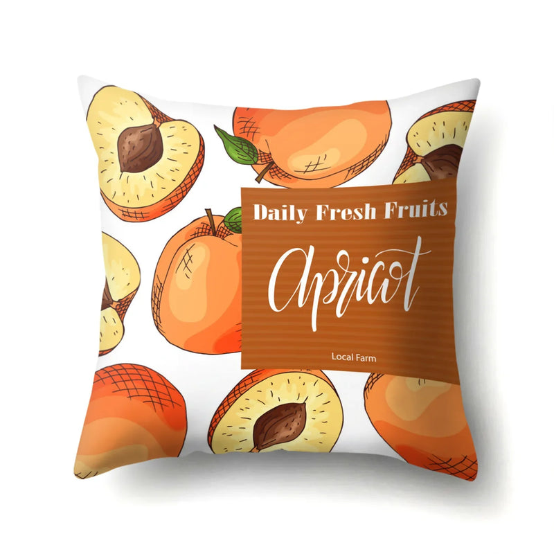 Fresh Fruits Watermelon Throw Pillow Covers by Axyaa