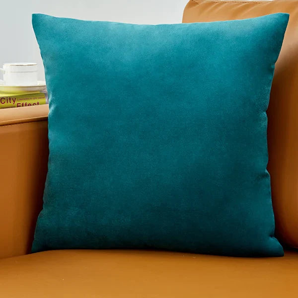 Axyaa Luxury Velvet Beige Cushion Cover for Elegant Home Decor