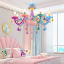 Axya Nordic Children's Chandelier Candlesticks for Girl's Bedroom and Living Room
