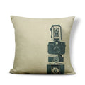 Axyaa Retro Record Camera Pillow Cover - 45X45CM