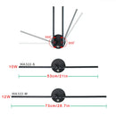 Adjustable Linear LED Wall Lamp for Bedside Foyer in Black/White by Axyaa