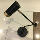 Axyaa Swing Arm Bedside Wall Lamp White Black Post-modern Led Reading Light E27